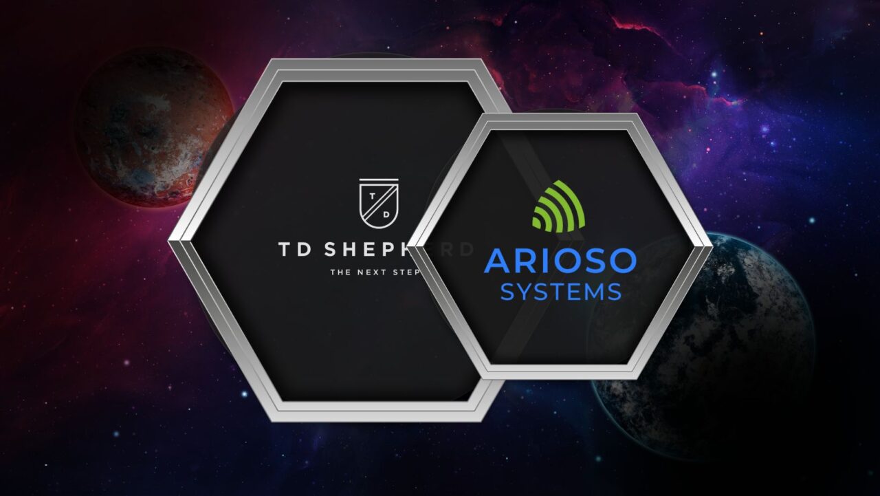 TD Shepherd and Arioso logos featuring collaboration