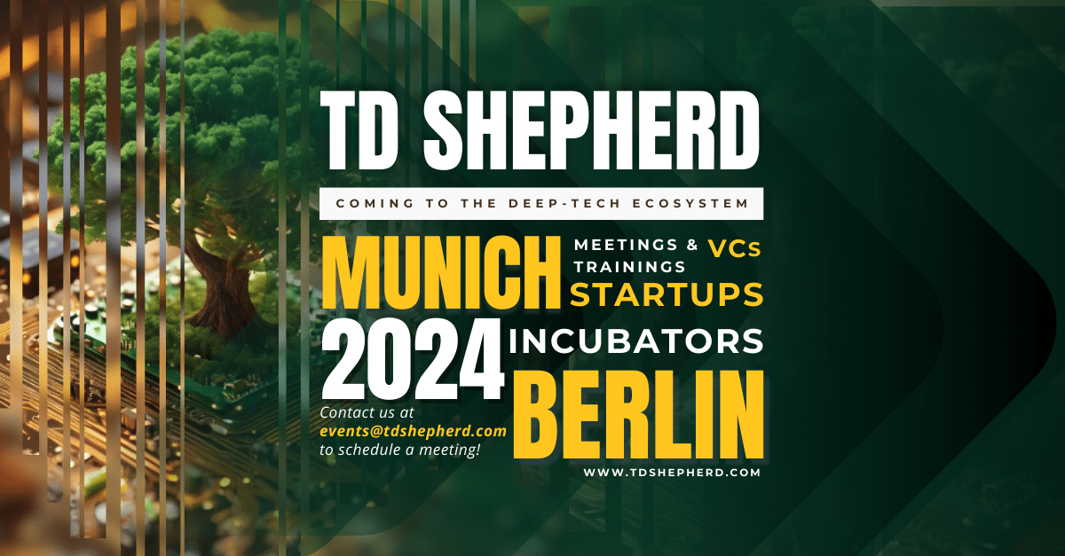 banner features details about TD Shepherd visits to German deep-tech ecosystem